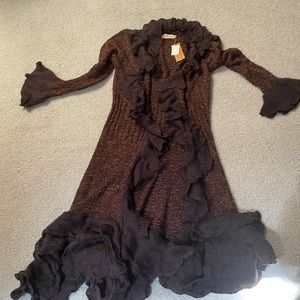 Fancy crocheted coat